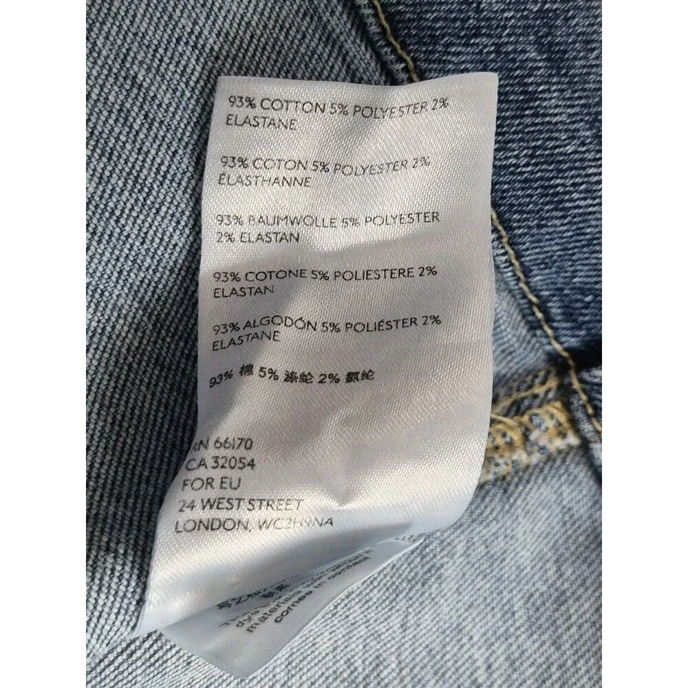 We the Free Zip Up Virgo Skirt 32 Short Denim Mini Skirt Casual Streetwear Y2K